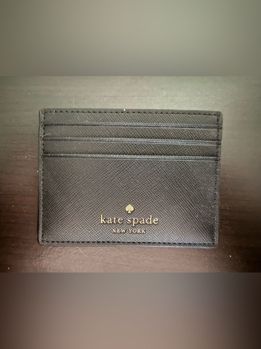 *NEW* Kate Space Black Leather Card Holder
